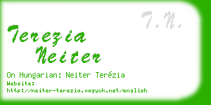 terezia neiter business card
